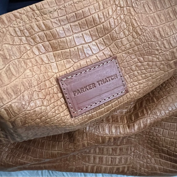 Parker Thatch XL Jane Slouch Bag  - Leather Tan Croco - Picture 9 of 14